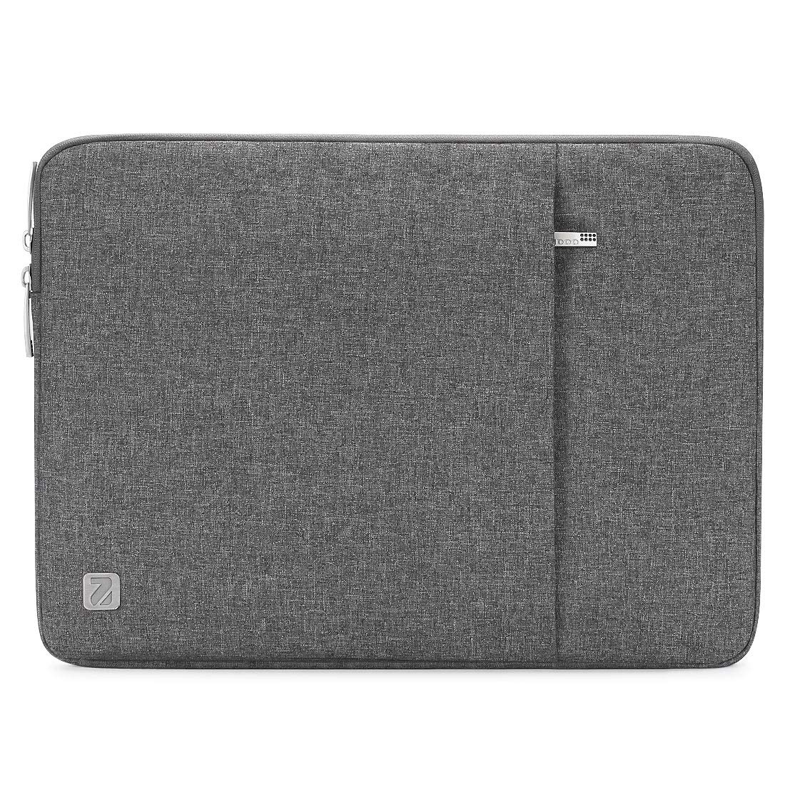 NIDOO 17 inch Laptop Sleeve 17.3 inch Water-Resistant Protective Computer Cover Carrying Case Bag for Lenovo Legion 5 / 5i / IdeaPad 3 Gen 7 / HP Gaming Pavilion 17 / Asus ZenBook Pro 17 / Acer, Grey